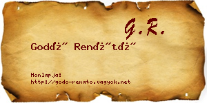 Godó Renátó névjegykártya