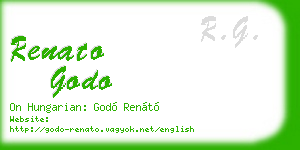 renato godo business card
